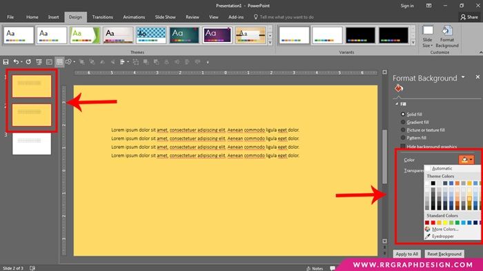 Add Background Graphics in PowerPoint