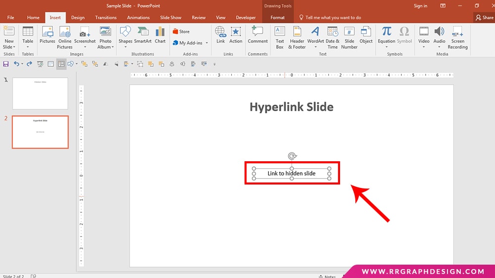 How to Access Hidden Slides Through Hyperlink 
