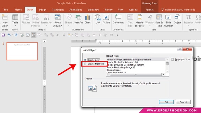 how to open excel link in powerpoint presentation