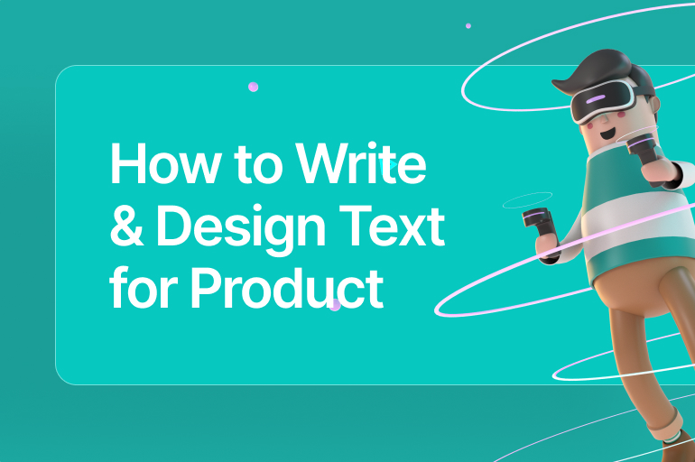ux writing rules for writing text about products