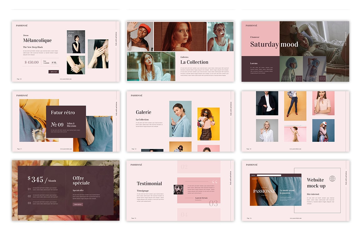 Fashion PowerPoint Templates for Clothing Brand - RRGraph Blog
